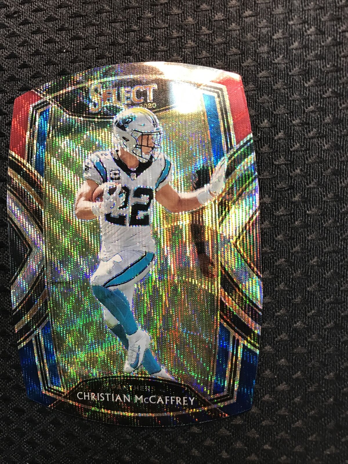 2020 Select CHRISTIAN MCCAFFREY TRI COLOR die cut CLUB level Wave #207