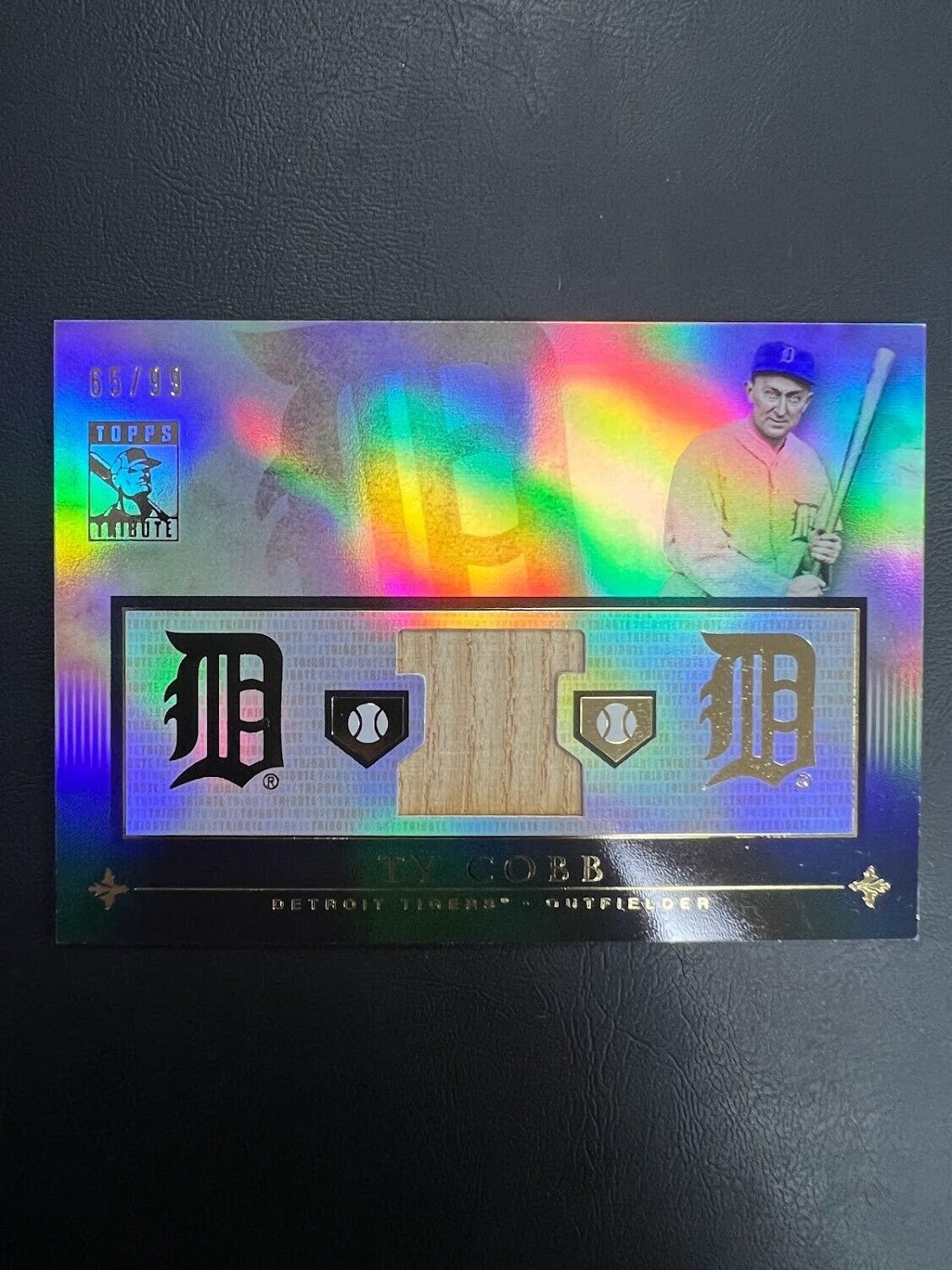 Ty Cobb 2010 Topps Tribute Game Used Bat Relic /99 Memorabilia TIGERS TR-TC J