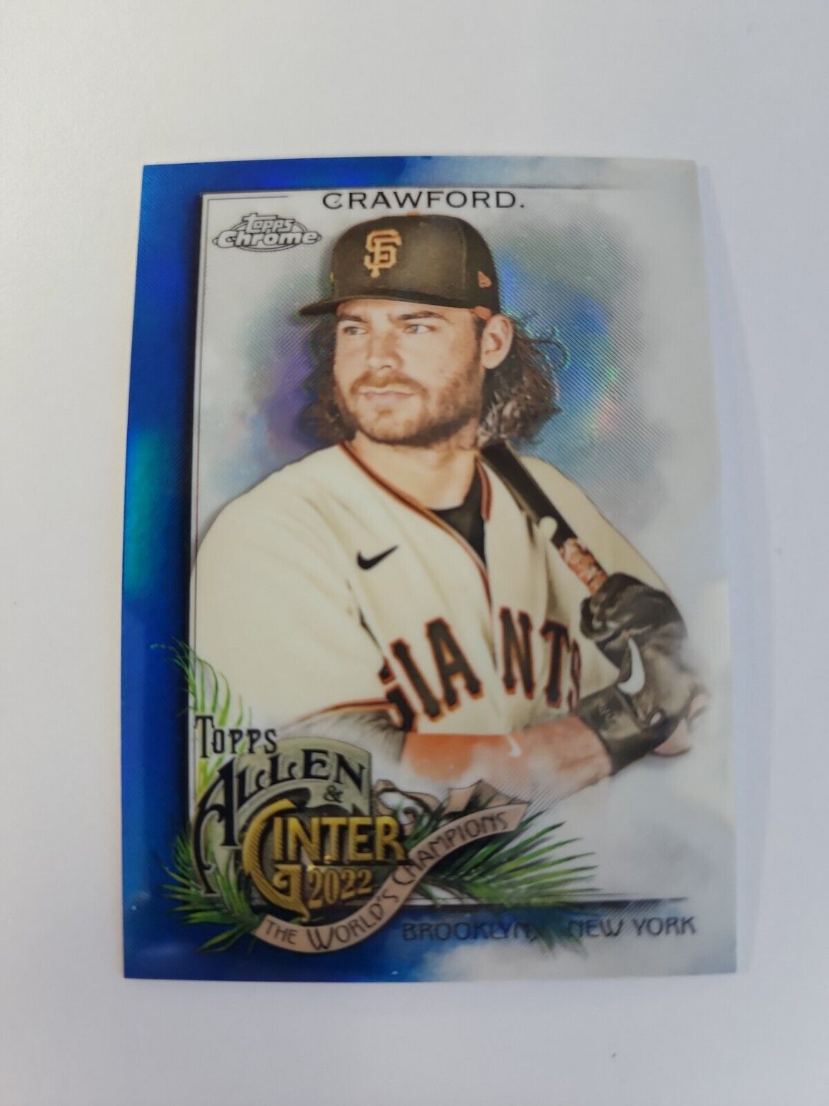 Brandon Crawford 2022 Allen & Ginter Chrome #52 Blue /150 Brandon Crawford
