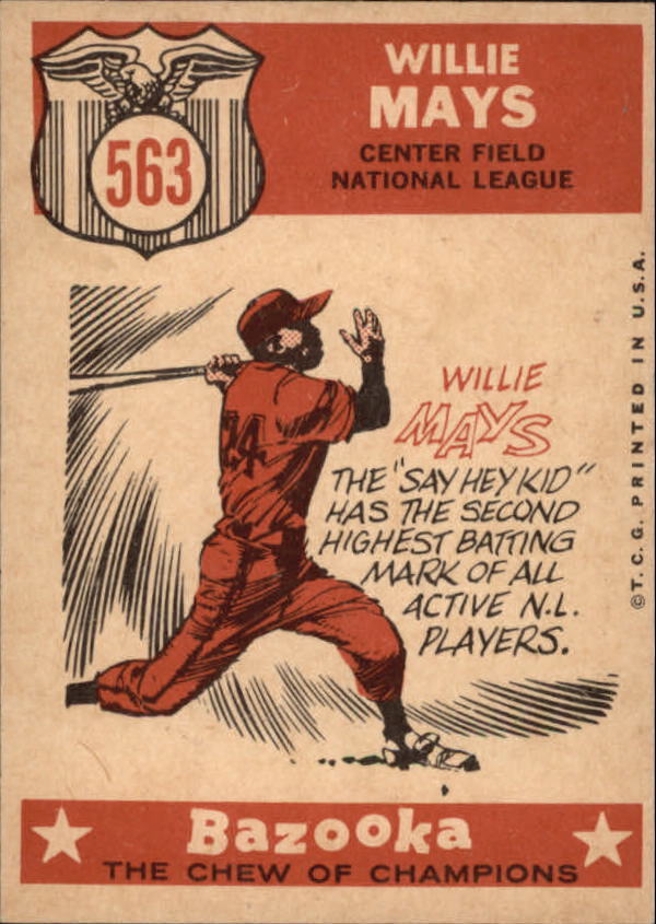 1959 Topps #563 Willie Mays AS - NM