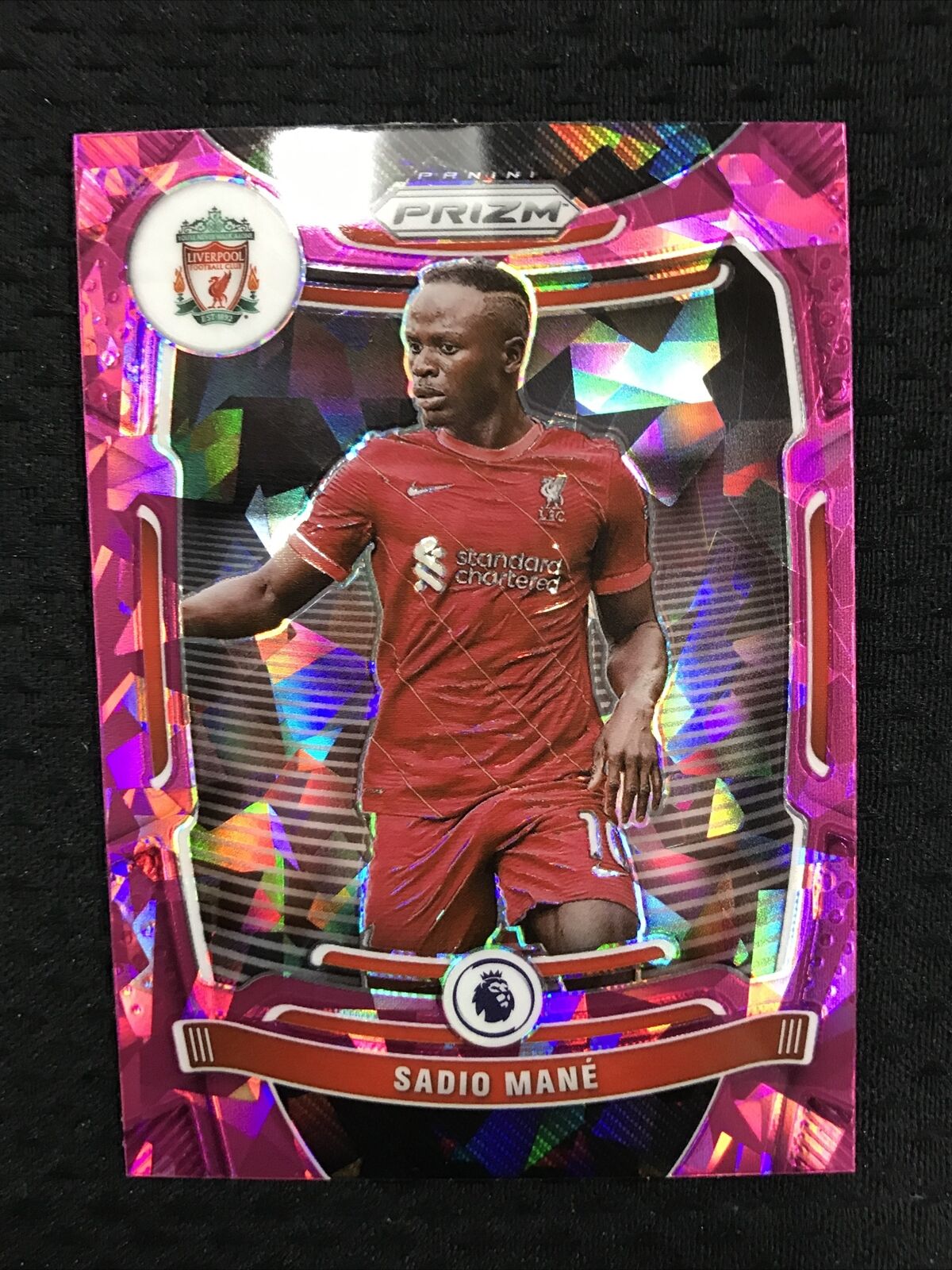 Sadio Mane 2021-22 Panini Prizm Premier League Soccer #89 Pink Ice Prizm **