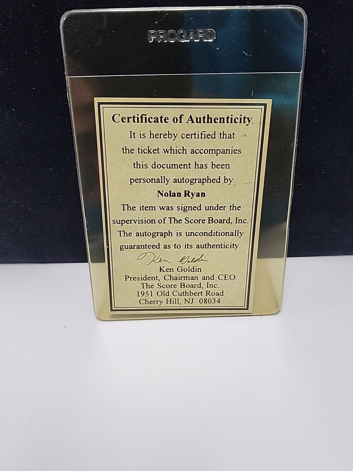 Nolan Ryan signed 1993 World Series phantom ticket /500 Retirement Year.!
