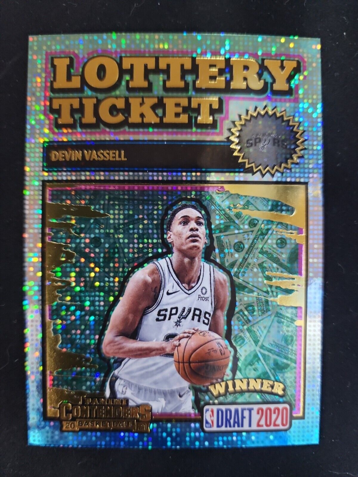 2020-21 Panini Contenders Devin Vassell Lottery Ticket #6