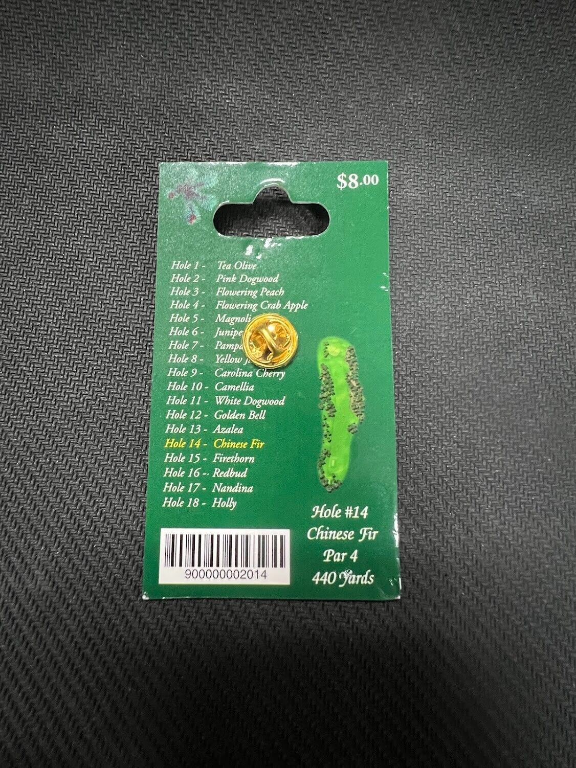 2014 MASTERS COMMEMORATIVE PIN (BUBBA WATSON YEAR)