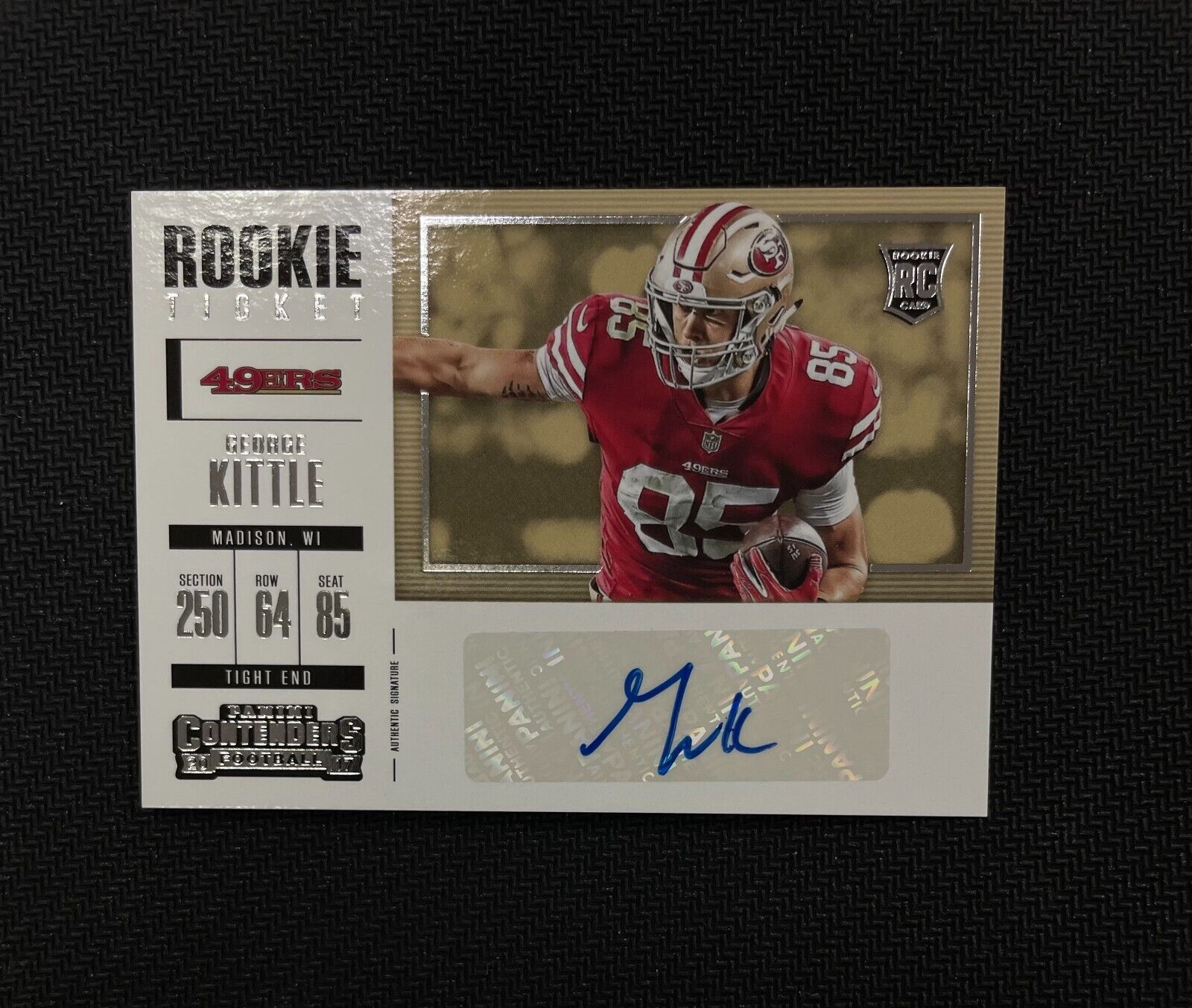 2017 Panini Contenders Rookie Ticket Silver George Kittle #282 Auto RC –  Boxseat
