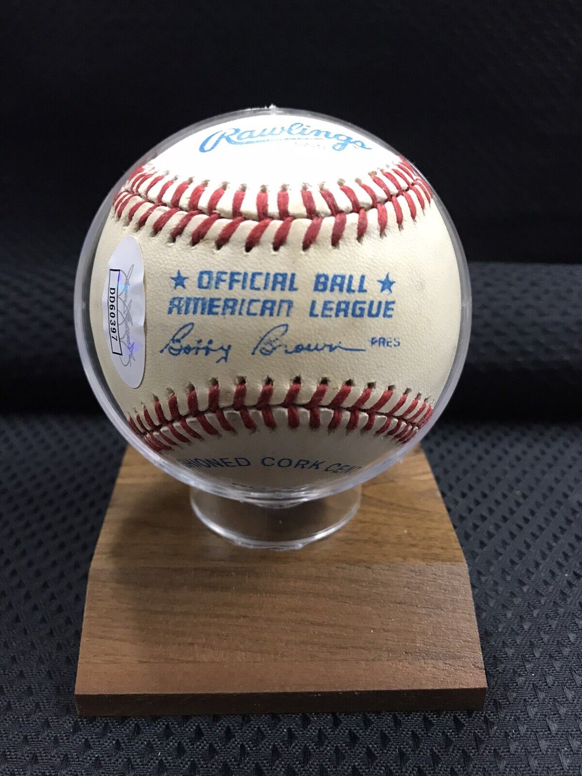 Sandy Alomar Jr Single Signed Auto Baseball JSA COA