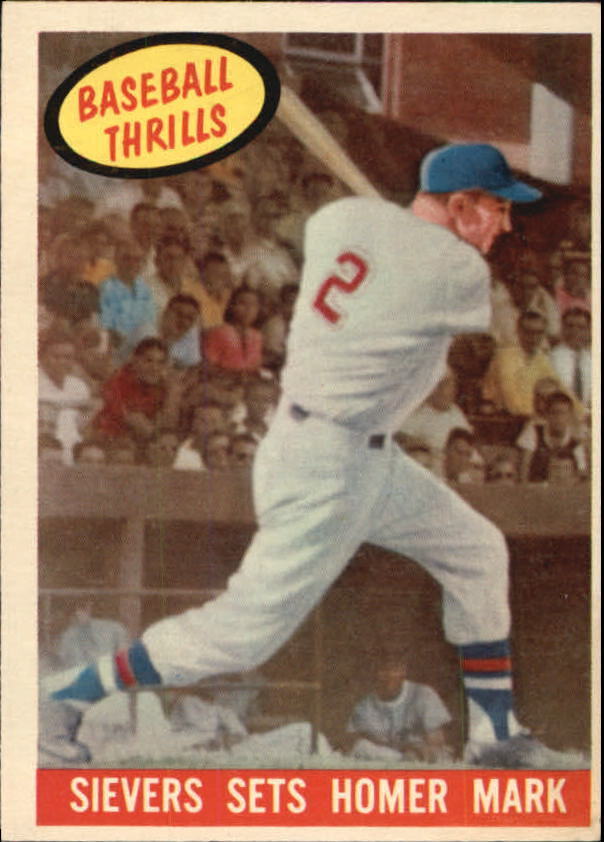 1959 Topps #465 Roy Sievers BT Homer Mark - NM