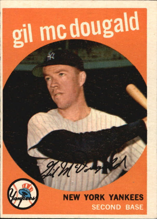 1959 Topps #345 Gil McDougald - NM