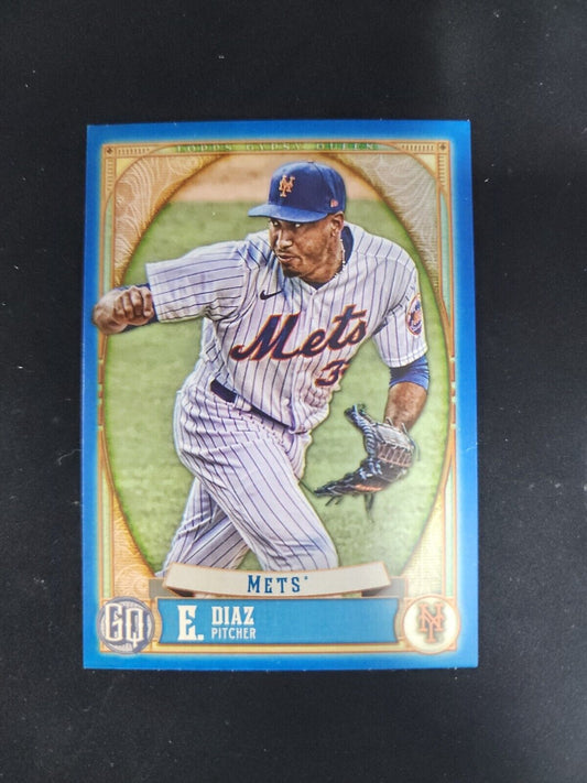 Edwin Diaz 2021 Topps Gypsy Queen Blue Parallel #/150New York Mets