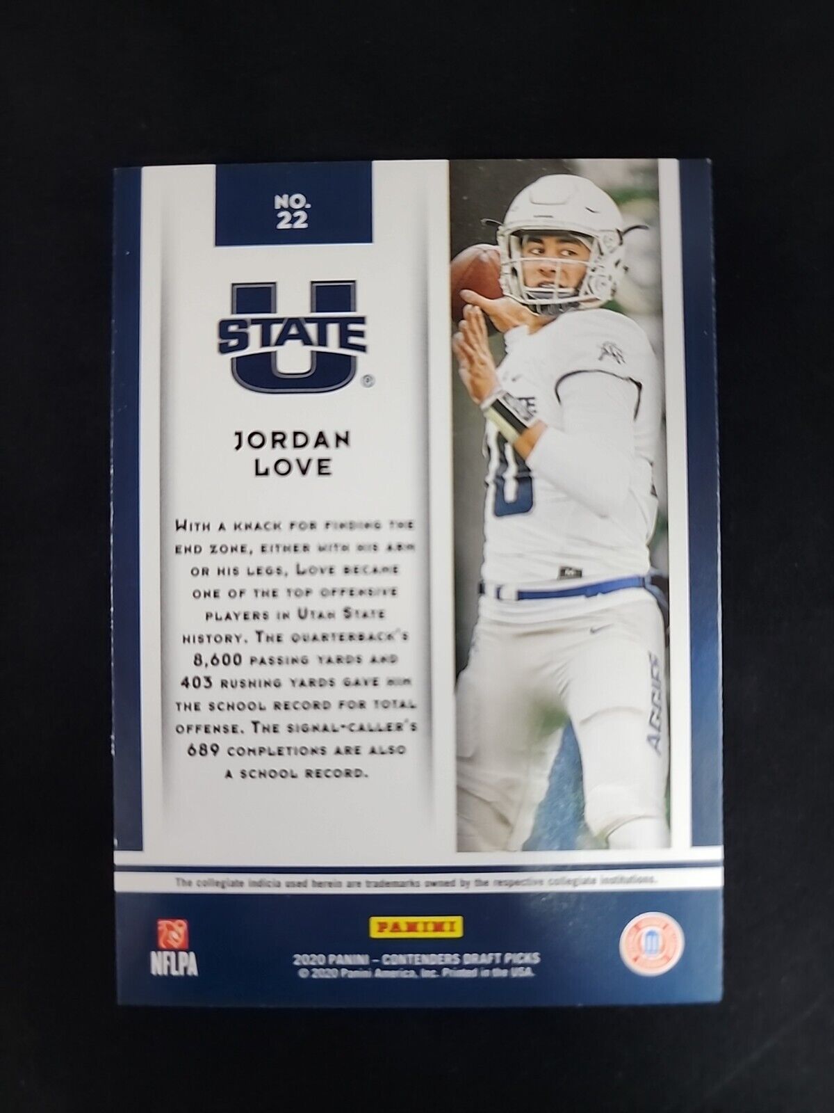 Jordan Love 2020 Contenders Draft Picks Game Day Ticket Rookie #22 Packers RC