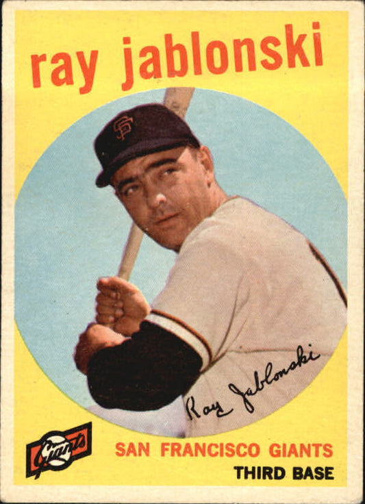 1959 Topps #342 Ray Jablonski - VgEx+