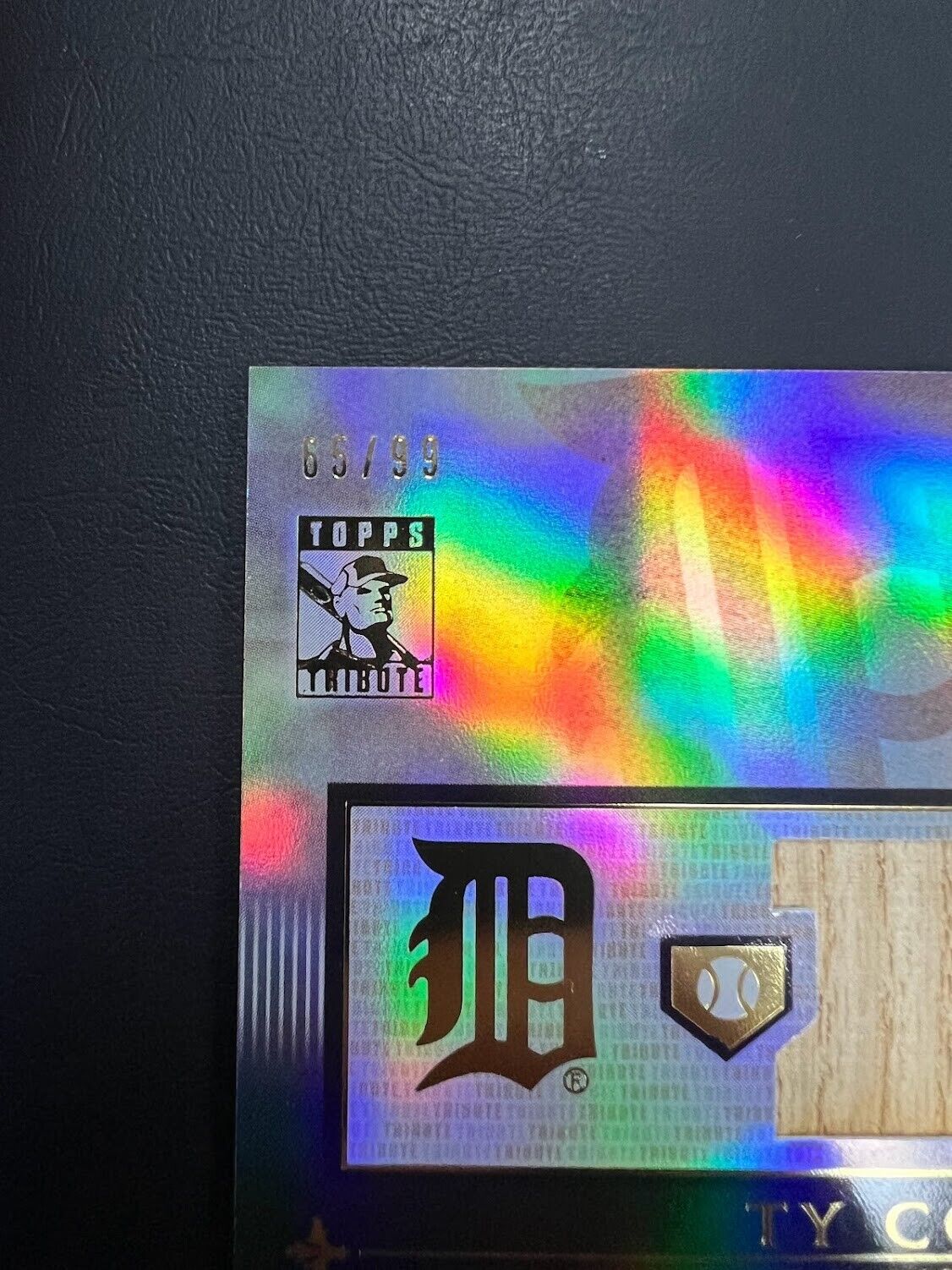 Ty Cobb 2010 Topps Tribute Game Used Bat Relic /99 Memorabilia TIGERS TR-TC J
