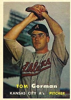 1957 Topps #87 Tom Gorman - NM