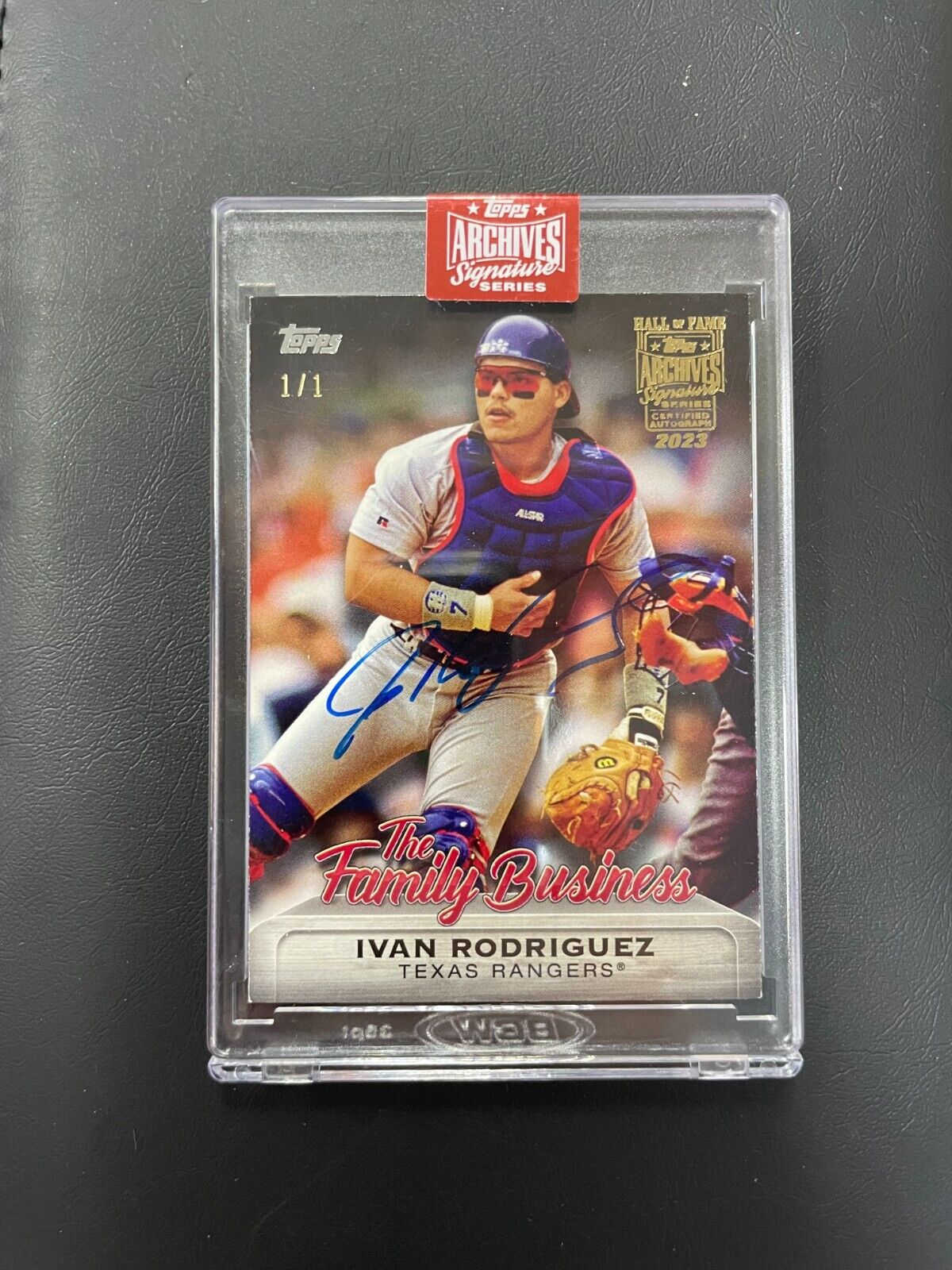 2023 Topps Archives Signature Series IVAN RODRIGUEZ 1/1 Auto