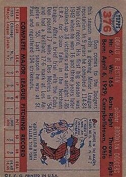 1957 Topps #376 Don Elston RC - Vg+