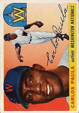 1955 Topps #97 Carlos Paula RC - NM