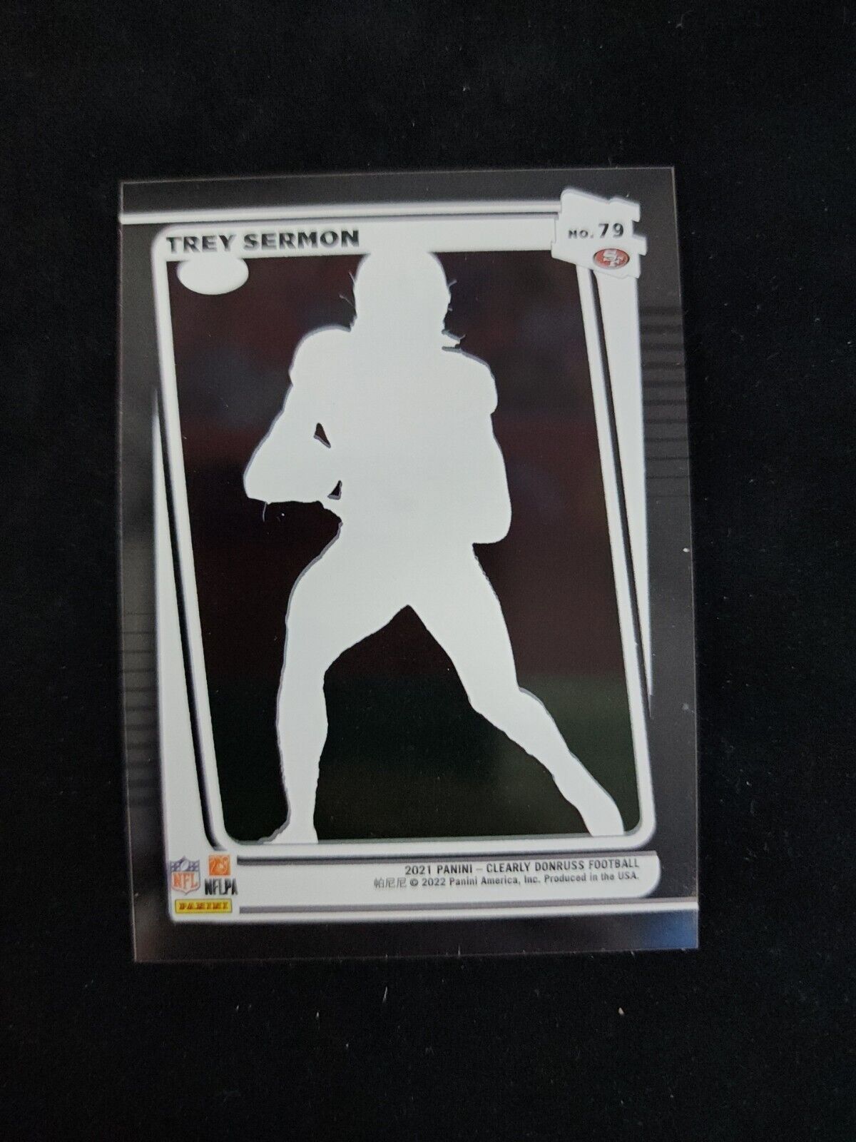 2021 Panini Clearly Donruss Football TREY SERMON RC Rated Rookie SF 49ers