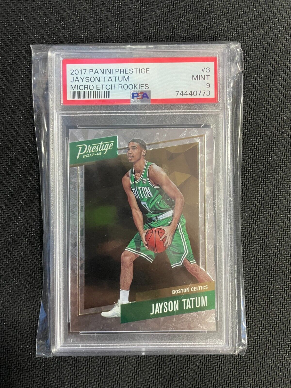 2017-18 Panini Prestige Jayson Tatum Silver Micro Etch #3 RC