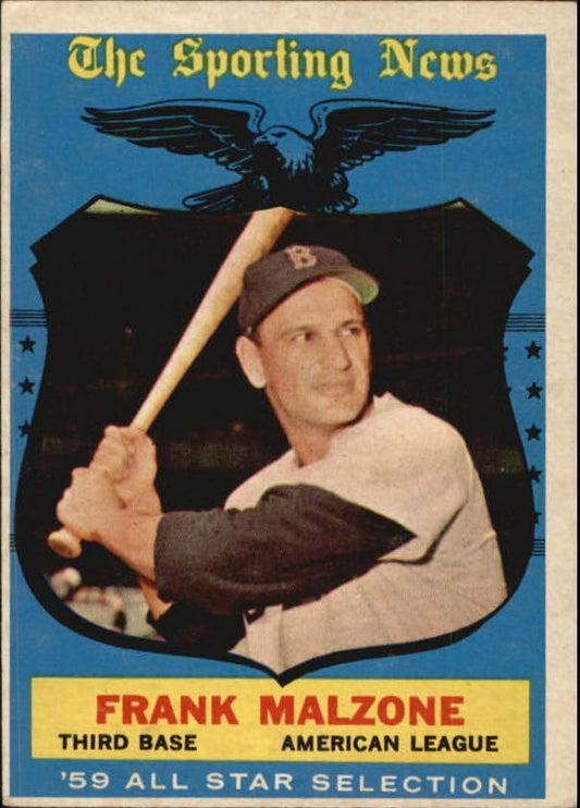 1959 Topps #558 Frank Malzone AS - NM