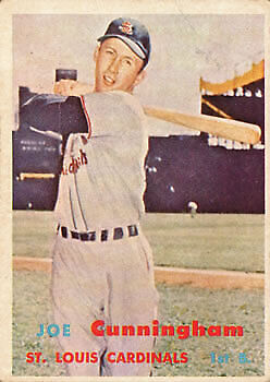 1957 Topps #304 Joe Cunningham - NM