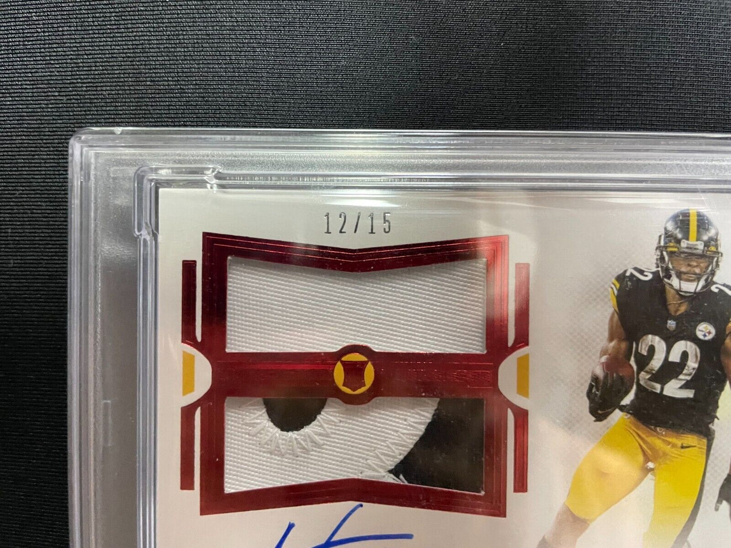 2021 Flawless Najee Harris RC Dual Patch Auto Ruby PSA Gem Mt 10 #'d/15