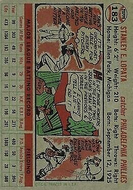 1956 Topps #183 Stan Lopata - NM