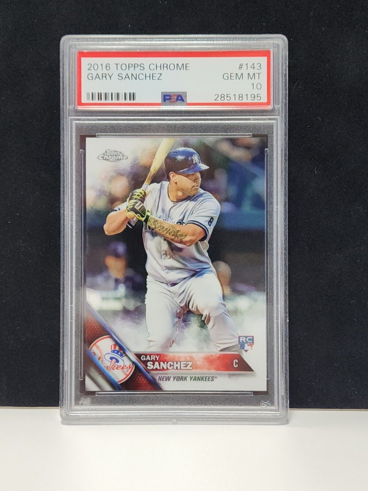 2016 Topps Chrome #143 Gary Sanchez Rookie RC PSA 10