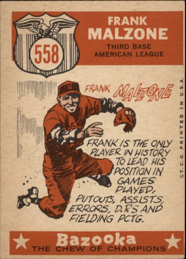 1959 Topps #558 Frank Malzone AS - NM