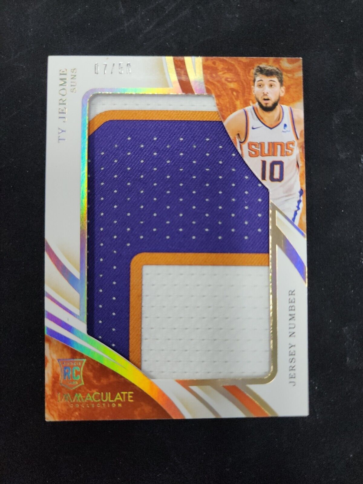 2019-20 Panini Immaculate Collection Ty Jerome Jumbo Patch #'d 07/50 *ROOKIE*