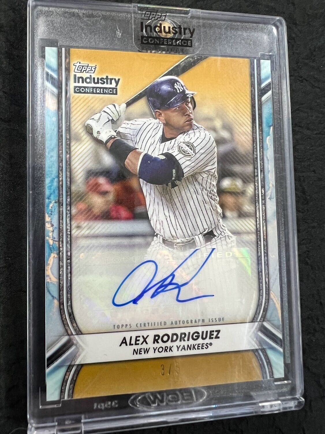 2023 TOPPS INDUSTRY ALEX RODRIGUEZ AUTOGRAPH AUTO YANKEES #D 3/5 Sticker Seal