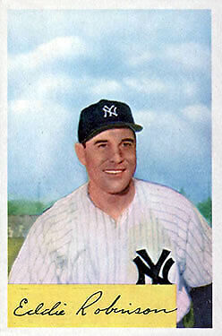 1954 Bowman #193 Eddie Robinson - NM