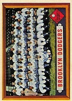 1957 Topps #324 Brooklyn Dodgers TC - NM