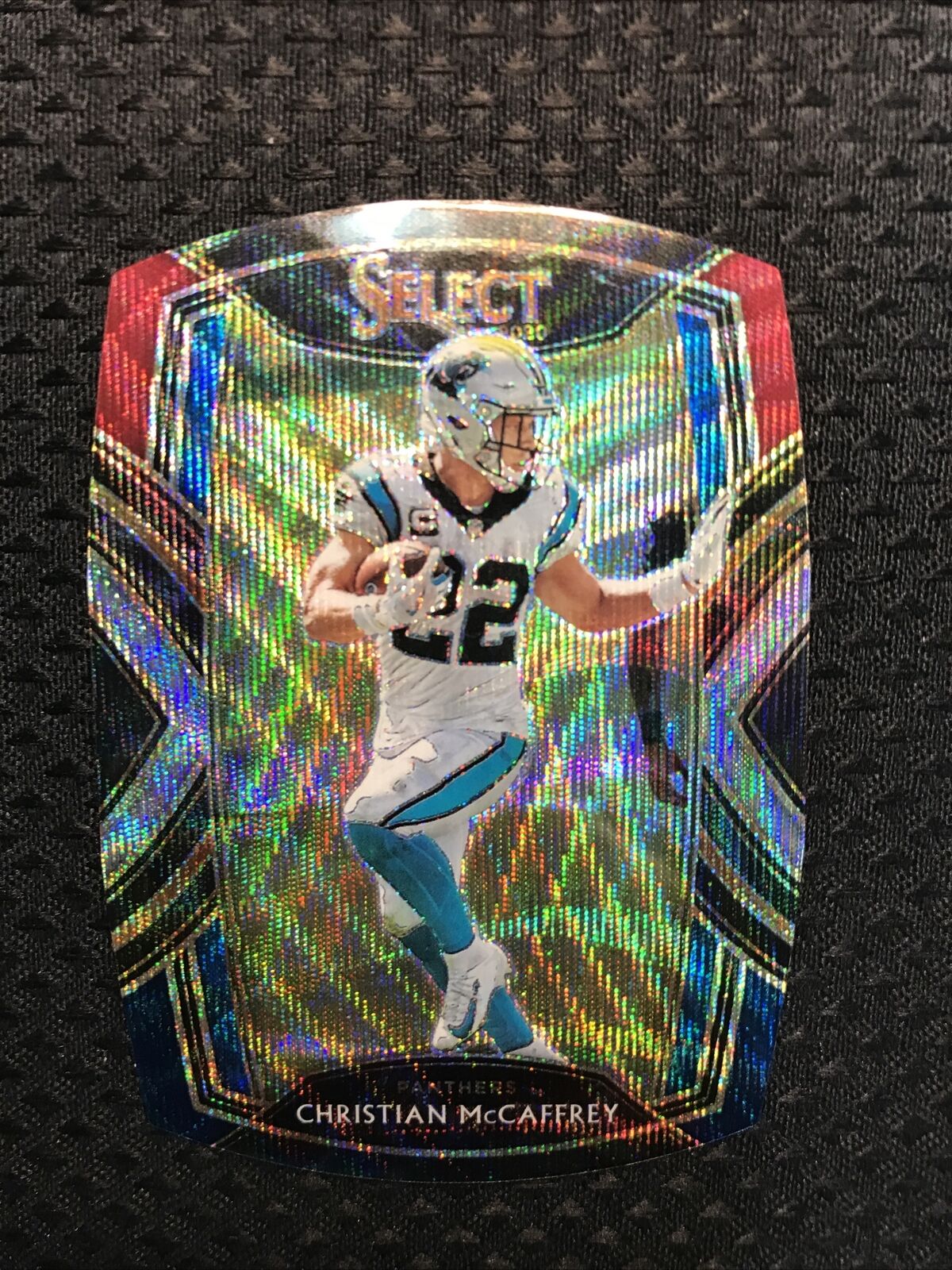2020 Select CHRISTIAN MCCAFFREY TRI COLOR die cut CLUB level Wave #207