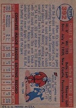 1957 Topps #392 Chuck Tanner - Vg+