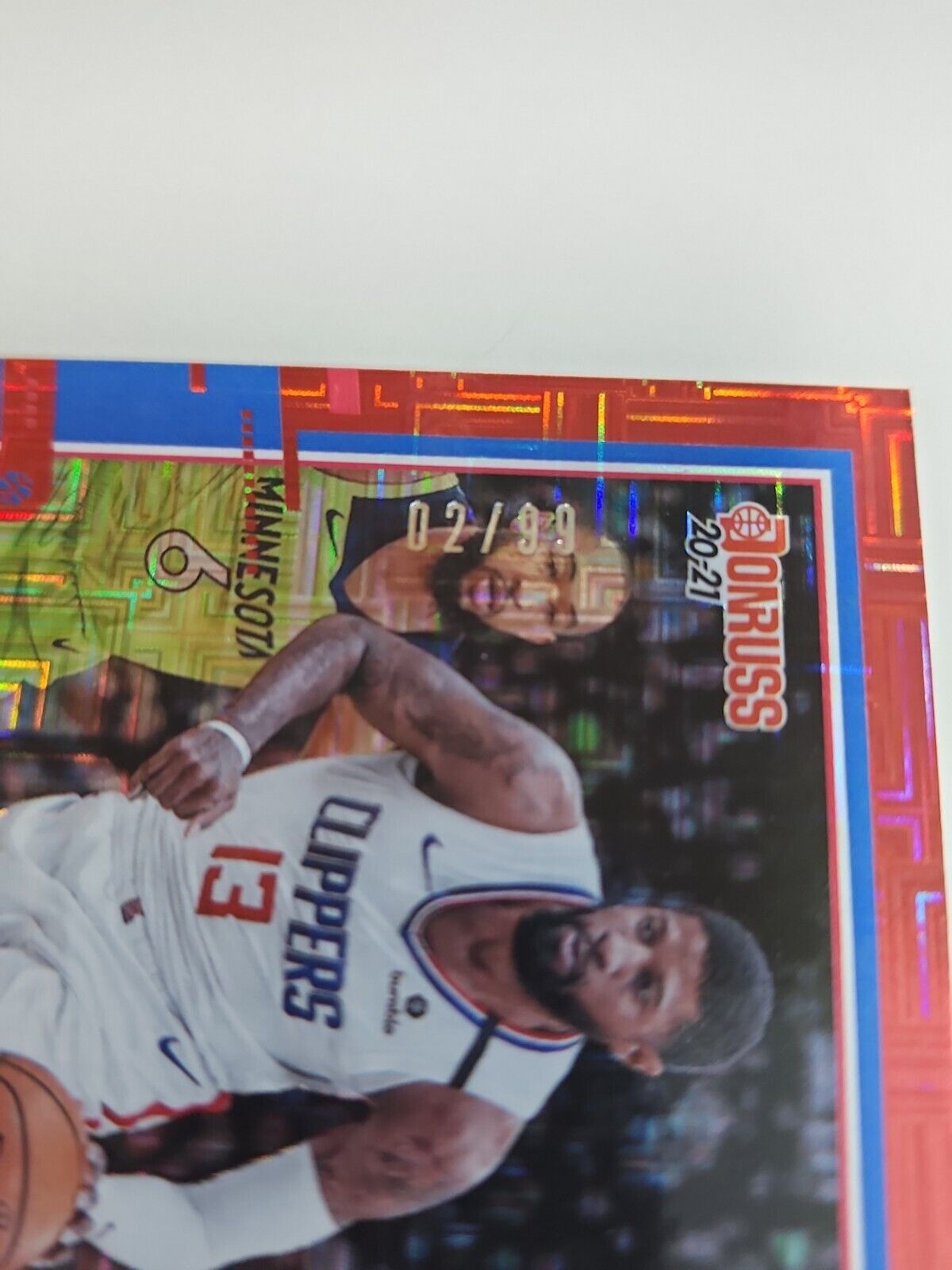 2020-21 Panini Donruss Choice Red Mojo /99 Paul George #55