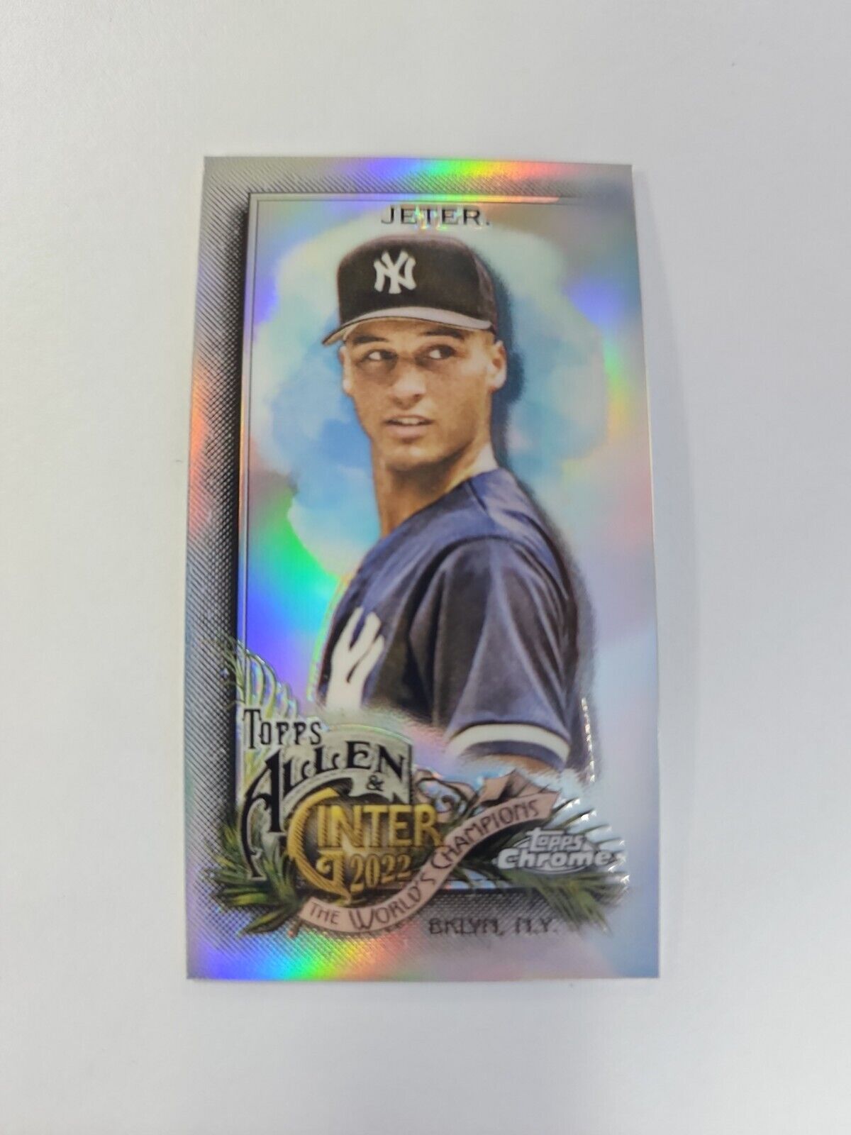 2022 Allen and Ginter Chrome Silver #146 Derek Jeter - New York Yankees