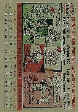 1956 Topps #163 Gene Woodling - NM