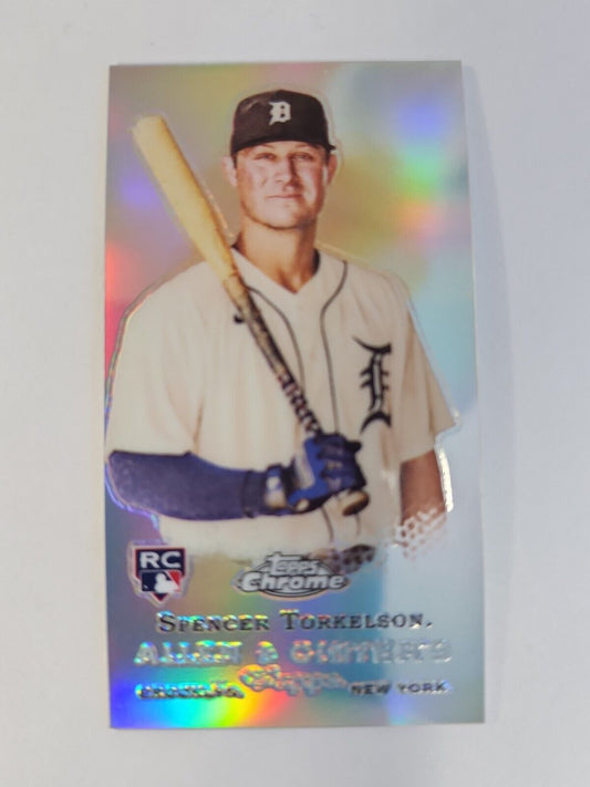 SPENCER TORKELSON 2022 TOPPS ALLEN & GINTER CHROME MINI REFRACTOR VARIATION RC