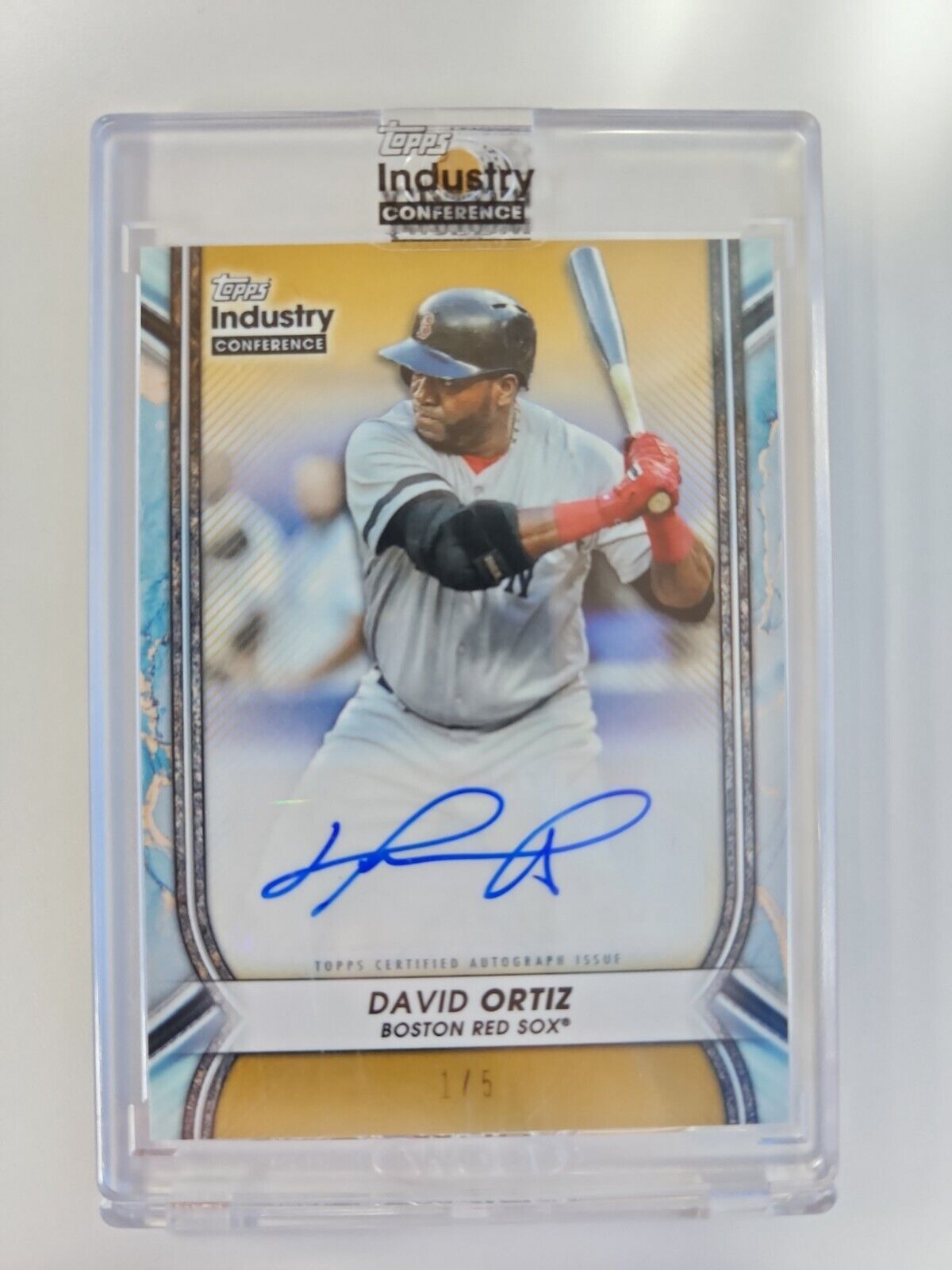 2023 Topps Industry Conference David Ortiz Mets Auto #'d/5 Exclusive