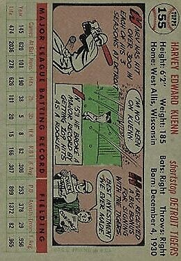 1956 Topps #155 Harvey Kuenn - NM