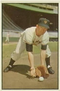 1953 Bowman Color #1 Davey Williams - VG