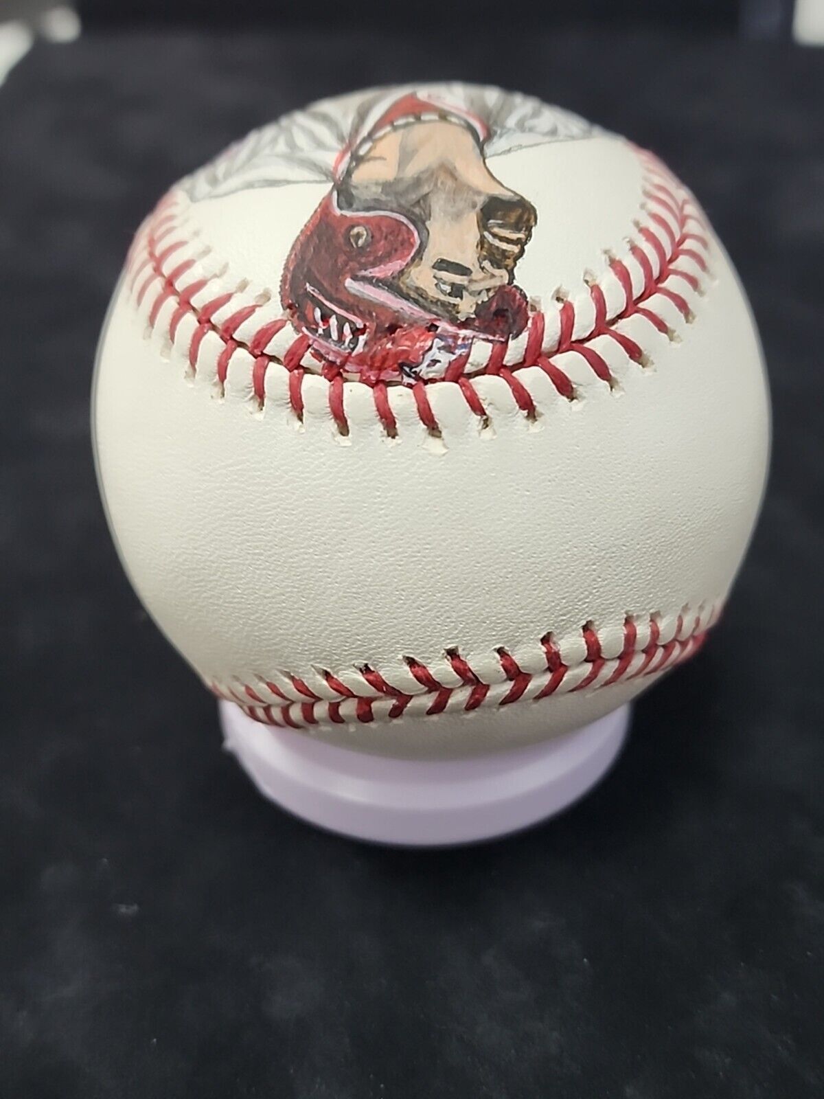 2022 ALBERT PUJOLS BASEBALL - DOUG BREWER HAND PAINTED PHOTO.. RARE