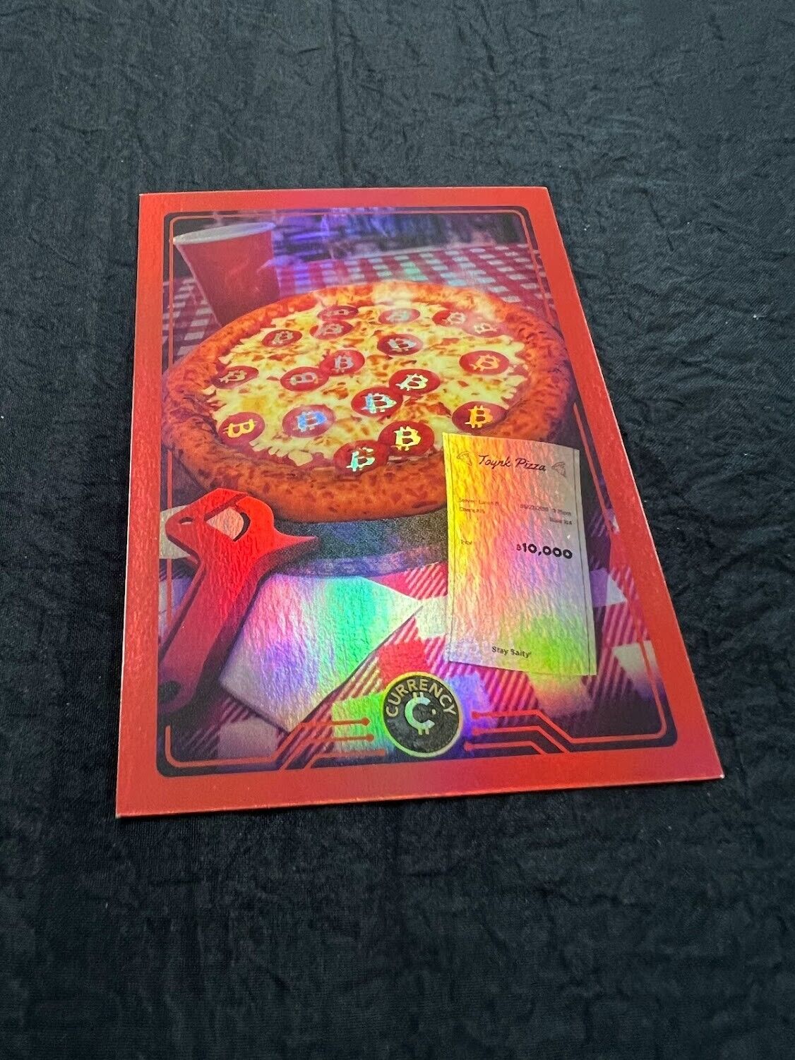 MAY 22nd PIZZA DAY #19 2022 Cardsmiths Currency 1st Ed. CRYSTAL SPARKLE Holo