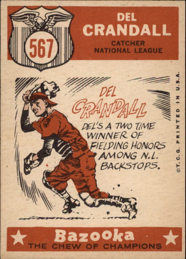 1959 Topps #567 Del Crandall AS - NM