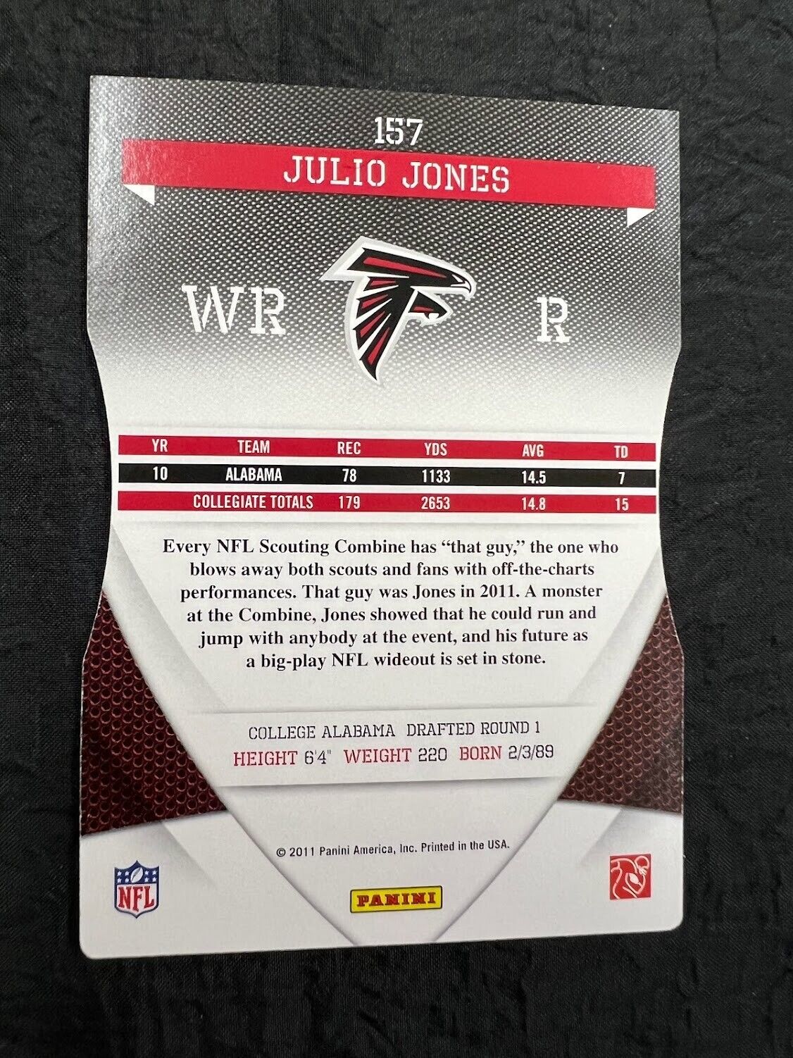 2011 Donruss Elite Rookie Status #157 Julio Jones Refactor #D /24 RC Falcons
