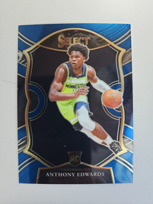 Anthony Edwards 2020-21 Select Concourse Blue Rookie #61 Timberwolves RC