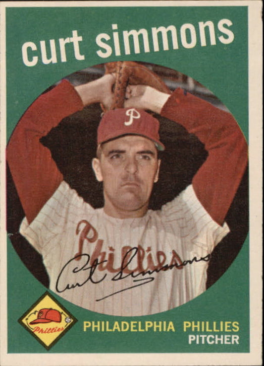 1959 Topps #382 Curt Simmons - NM