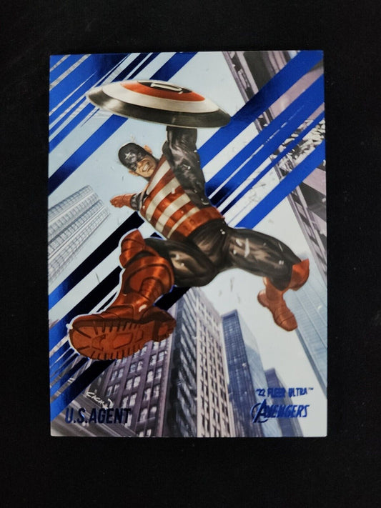 2022 Upper Deck Marvel Fleer Ultra Avengers U.S Agent Blue Foil #'d/360
