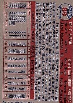1957 Topps #89 Roy Sievers - NM