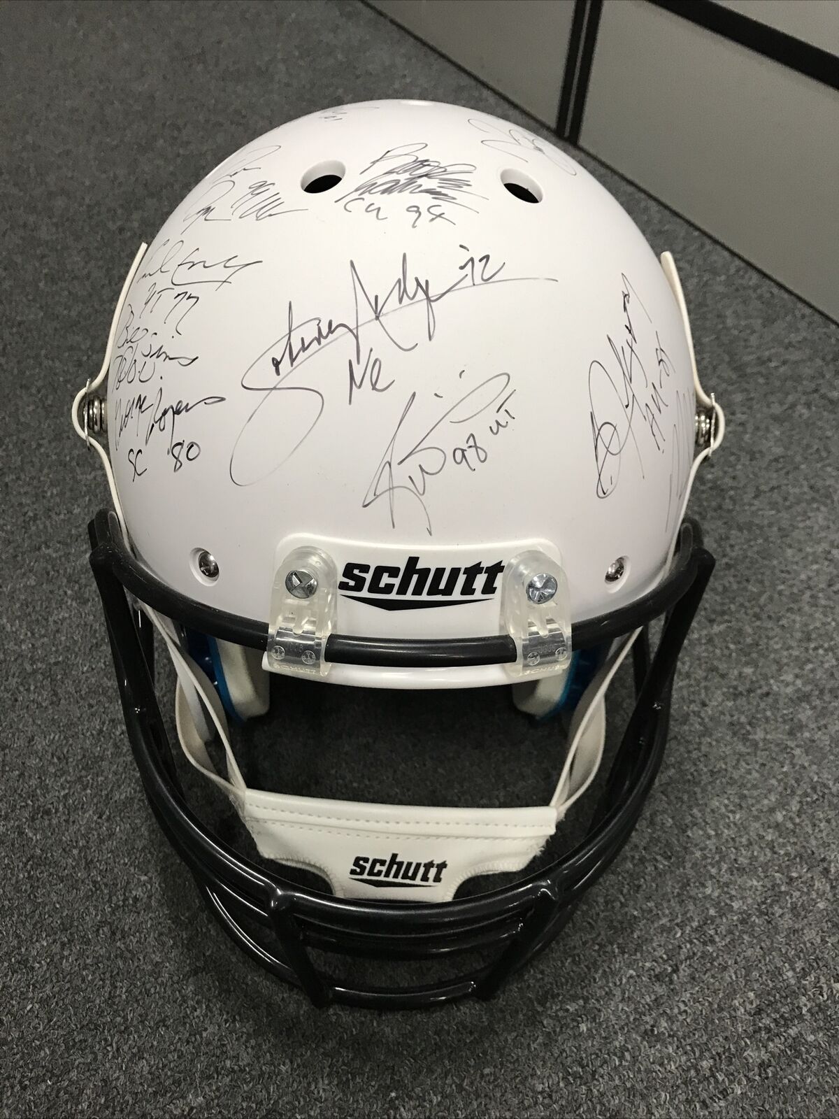 Heisman Trophy Autographed Multi Signed Full-Size Schutt Helmet 24 Sigs. C.O.A